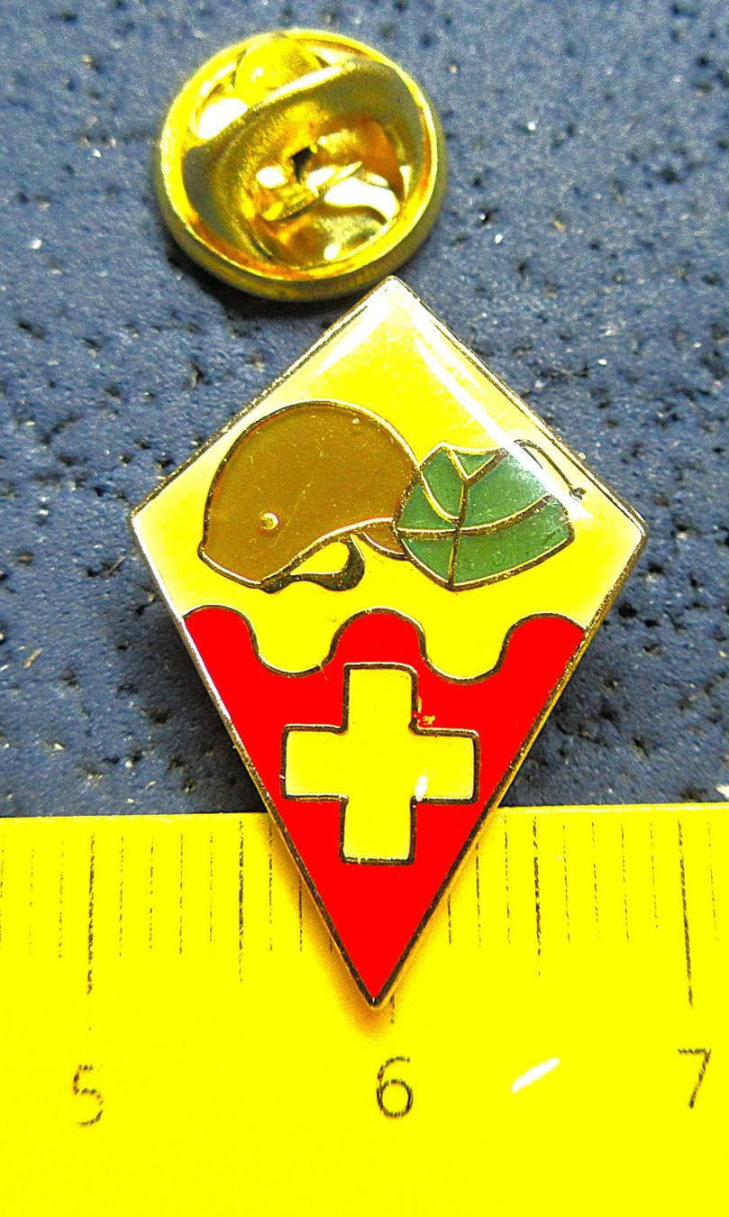 Schweizer Armee Placchette & Badge: ARMEE SCHWEIZ MILITÄR PIN GLASIERT – Usato da Ettingen venduto da Hausi4711