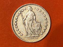 50 Rappen oder 1/2 Fr.1945 B ( Silber ) Auflage 4.9 Mio