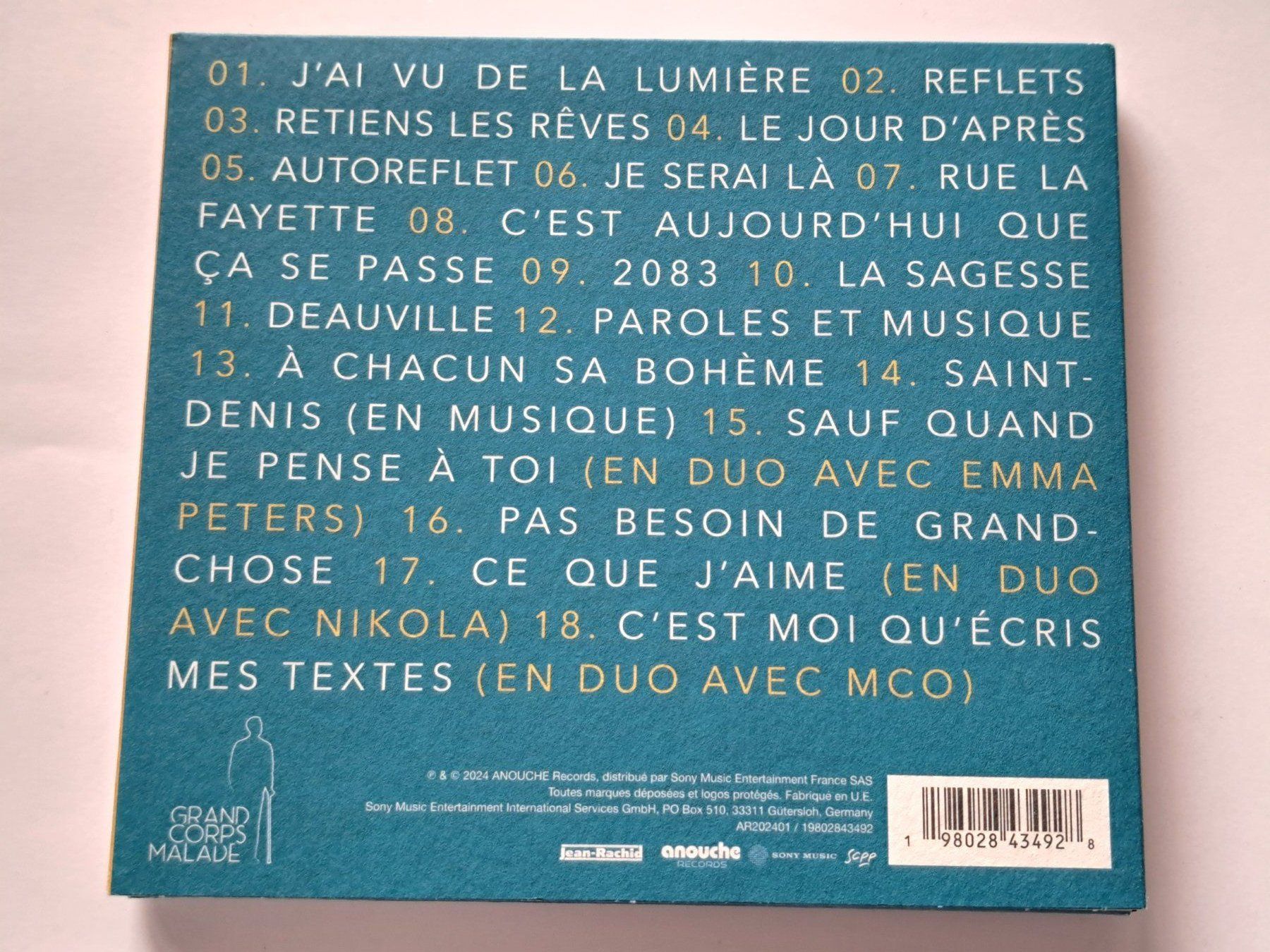 CDs: Cd Grand Corps Malade - Encore plus de reflets ( 2024 ) – Gebraucht aus Pully von bro_n52j 1