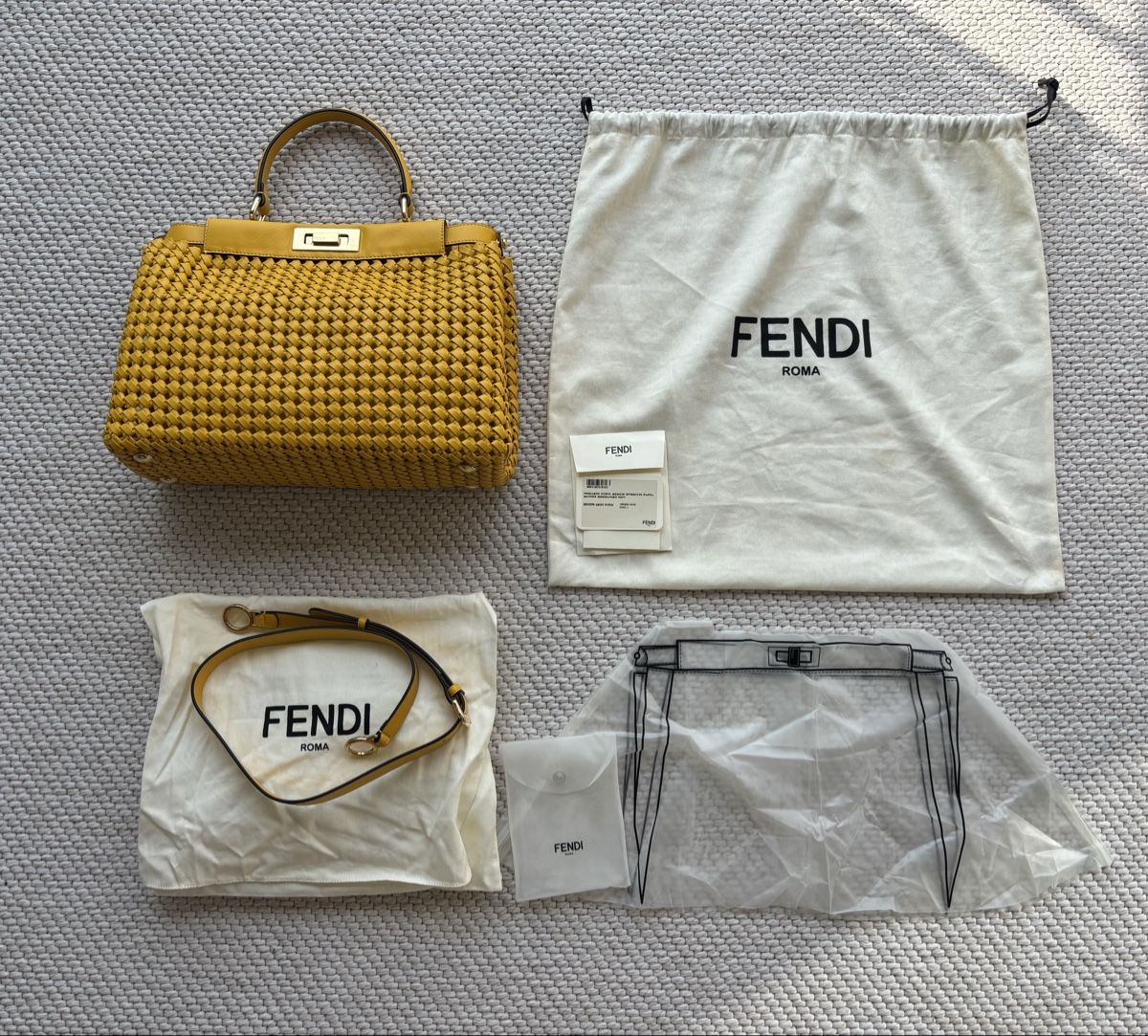 Fendi Taschen für Damen: Fendi Peekaboo woven leather handbag in MEDIUM – Neu (gemäss Beschreibung) aus Uster von dan_n69f 6