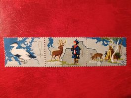 Briefmarken Norwegen Trio, ca.1967 Tier und Landschaft,
