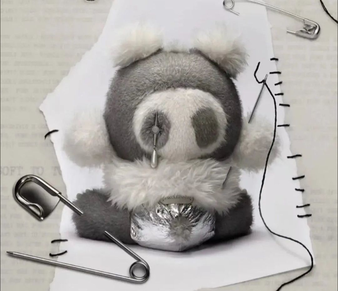 Pop Mart Figuren: SKULLPANDA Punk Panda Plush Doll – Neu und originalverpackt aus Stadel von Raven0 2