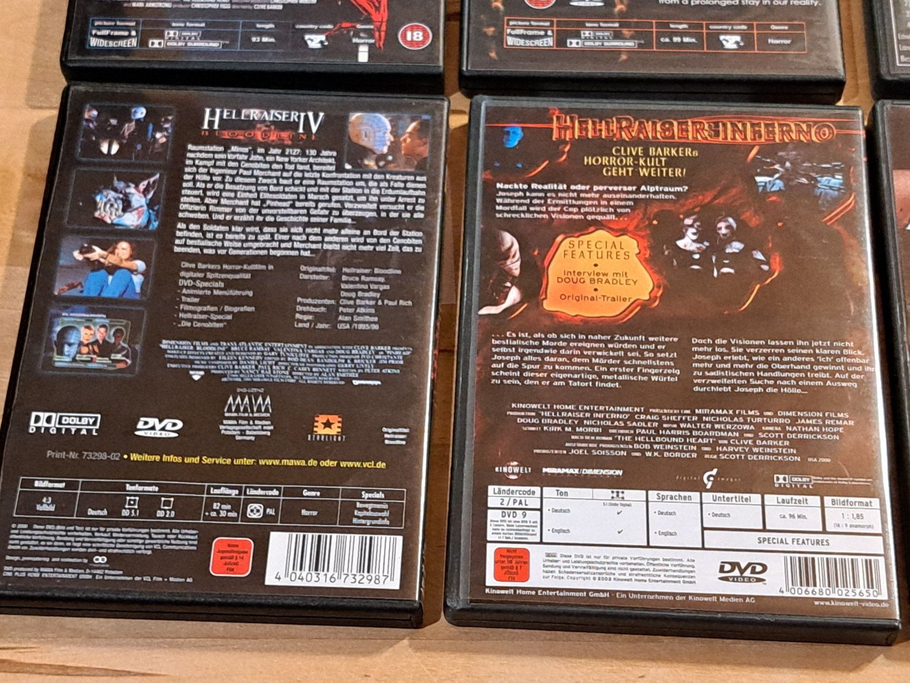 Alle DVDs: Boxset HELLRAISER 1-6, alle Teile sind UNCUT – Gebraucht aus Unterseen von Kanica 7