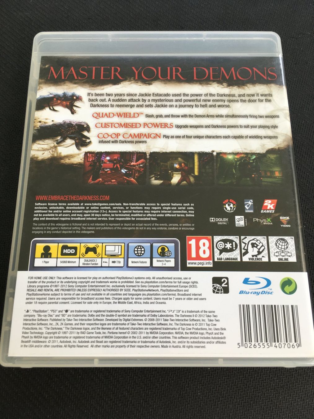 Sony Giochi: The Darkness II - Playstation 3 / PS3 – Usato da St.Gallen venduto da Punktchen01 1