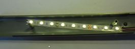 Eclairage bande Leds blanche 12v (DC) pour wagon HO (d)