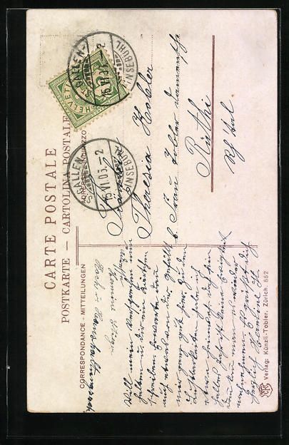 Cartoline postali: St. Gallen, Rosenbergstrasse, Bürgerhei – Usato da Berlin venduto da bartko-reher 1
