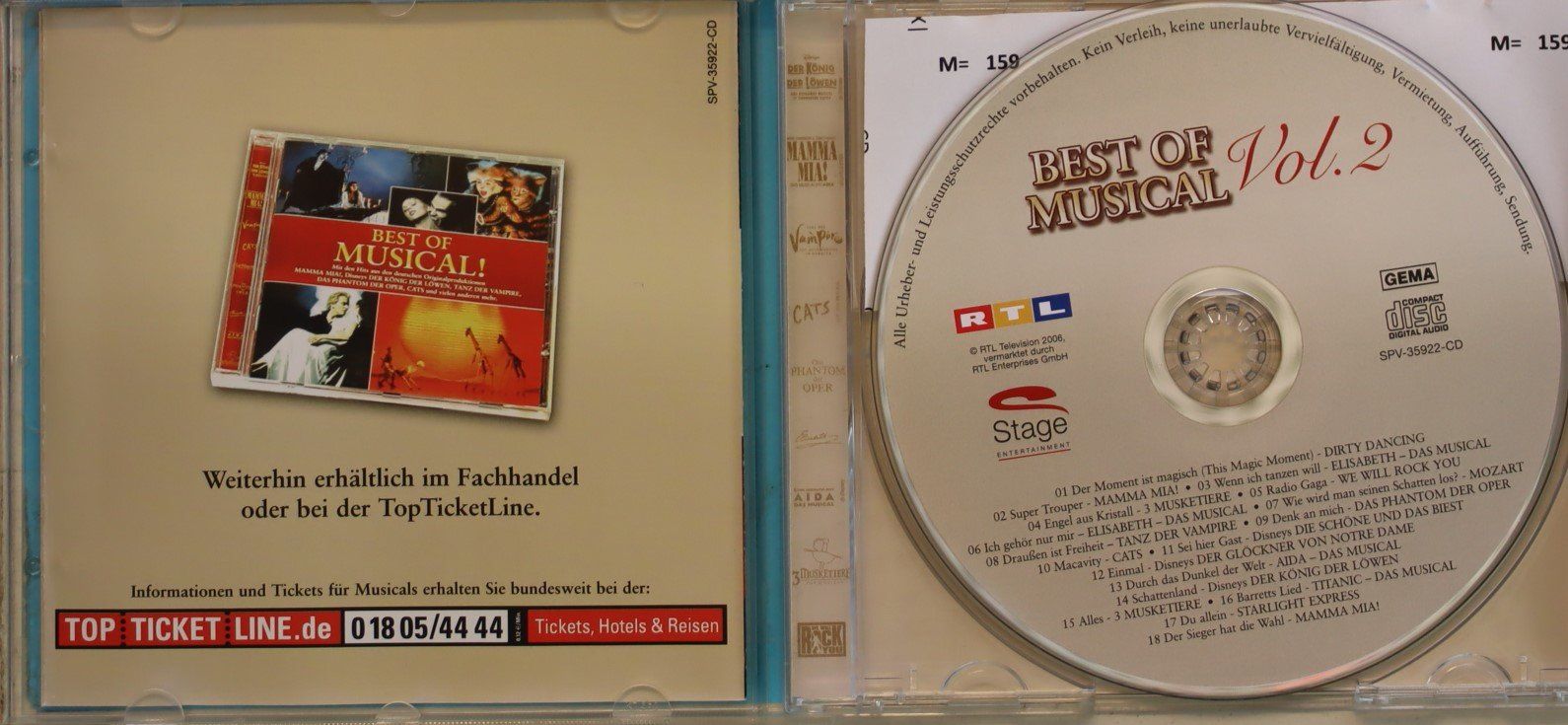 CD: Best of Musical Vol. 2 – Usato da Luzern venduto da CONTENTI 1