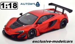 McLaren 650S GT3 Plain Body Rennversion 2017 1:18 AUTOart