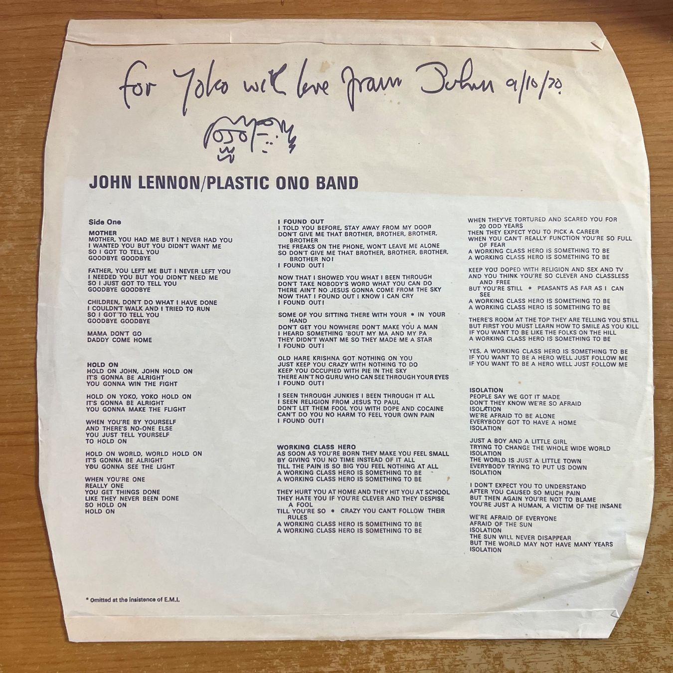 Dischi in vinile: John Lennon, Plastic Ono Band - Same / 1. UK-Press. 1970 – Usato da Gais venduto da soundcave57 2