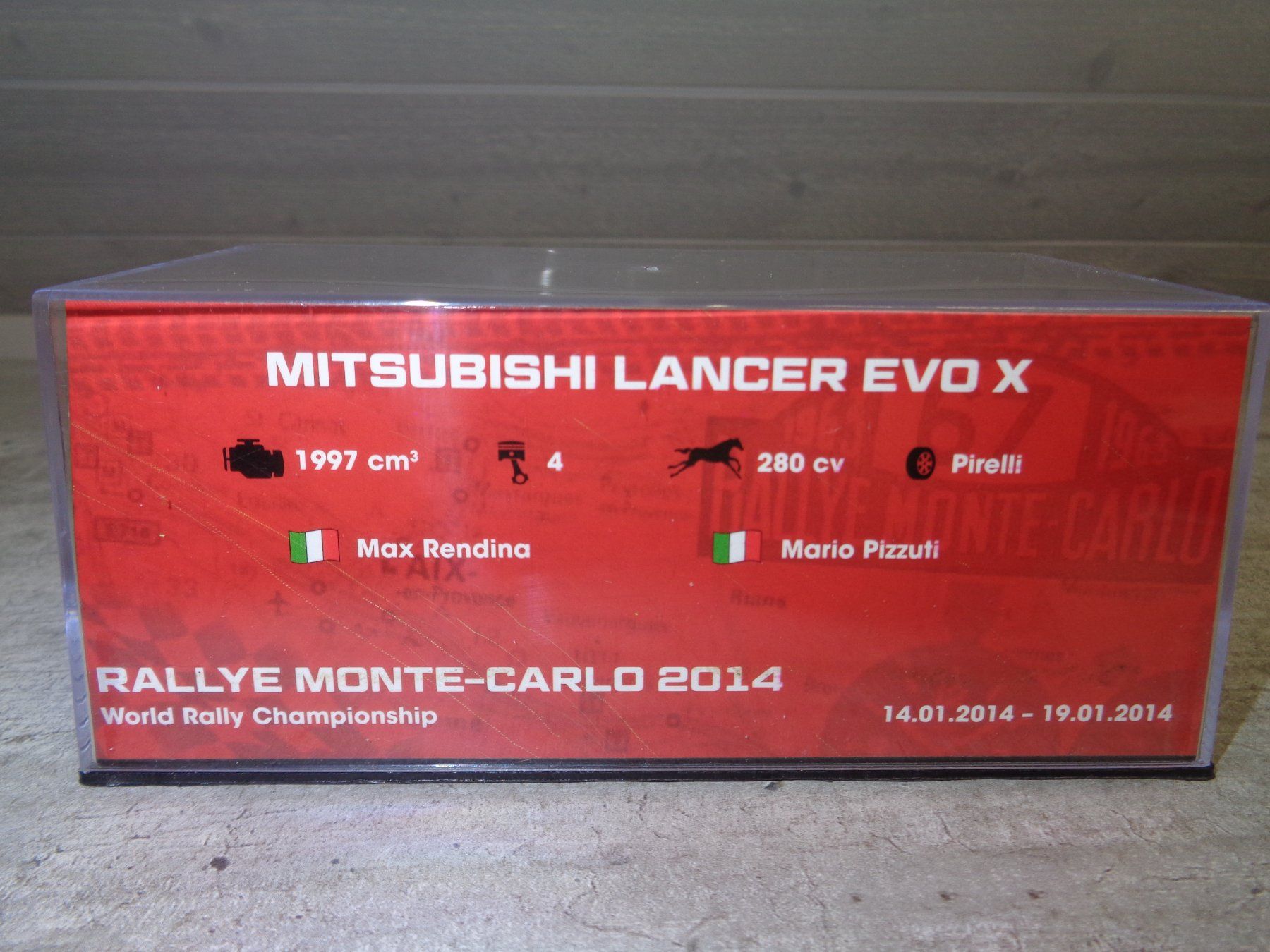 Mitsubishi Modellini d'auto: Altaya 1:43 Mitsubishi Lancer Evolution X Rallye 2014 – Nuovo e nell'imballaggio originale da Reconvilier venduto da rallycar 4