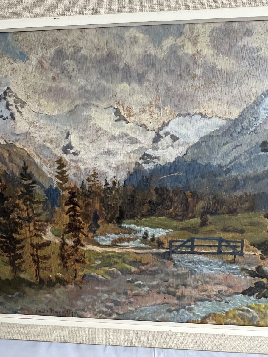 Dipinti: Gemälde Landschaft mit Spiegelung signiert – Usato da Urnäsch venduto da Ursjack 4