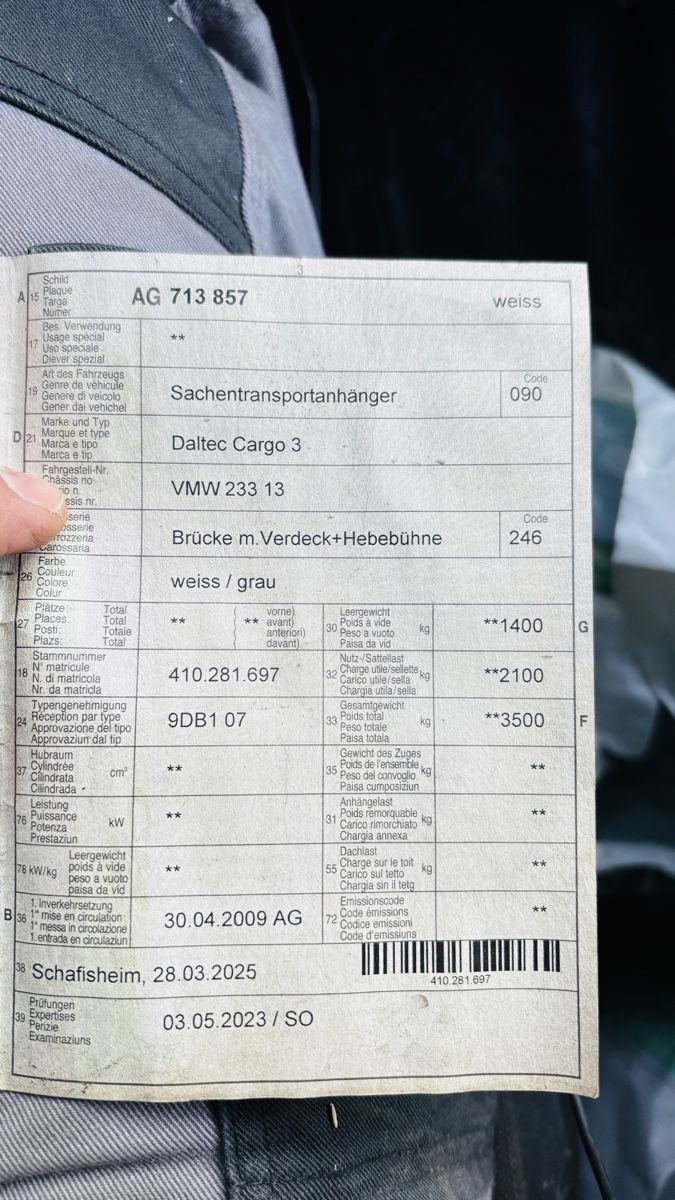 Anhänger: Sachentransport Anhänger – Gebraucht aus Basel von A.Transport 3