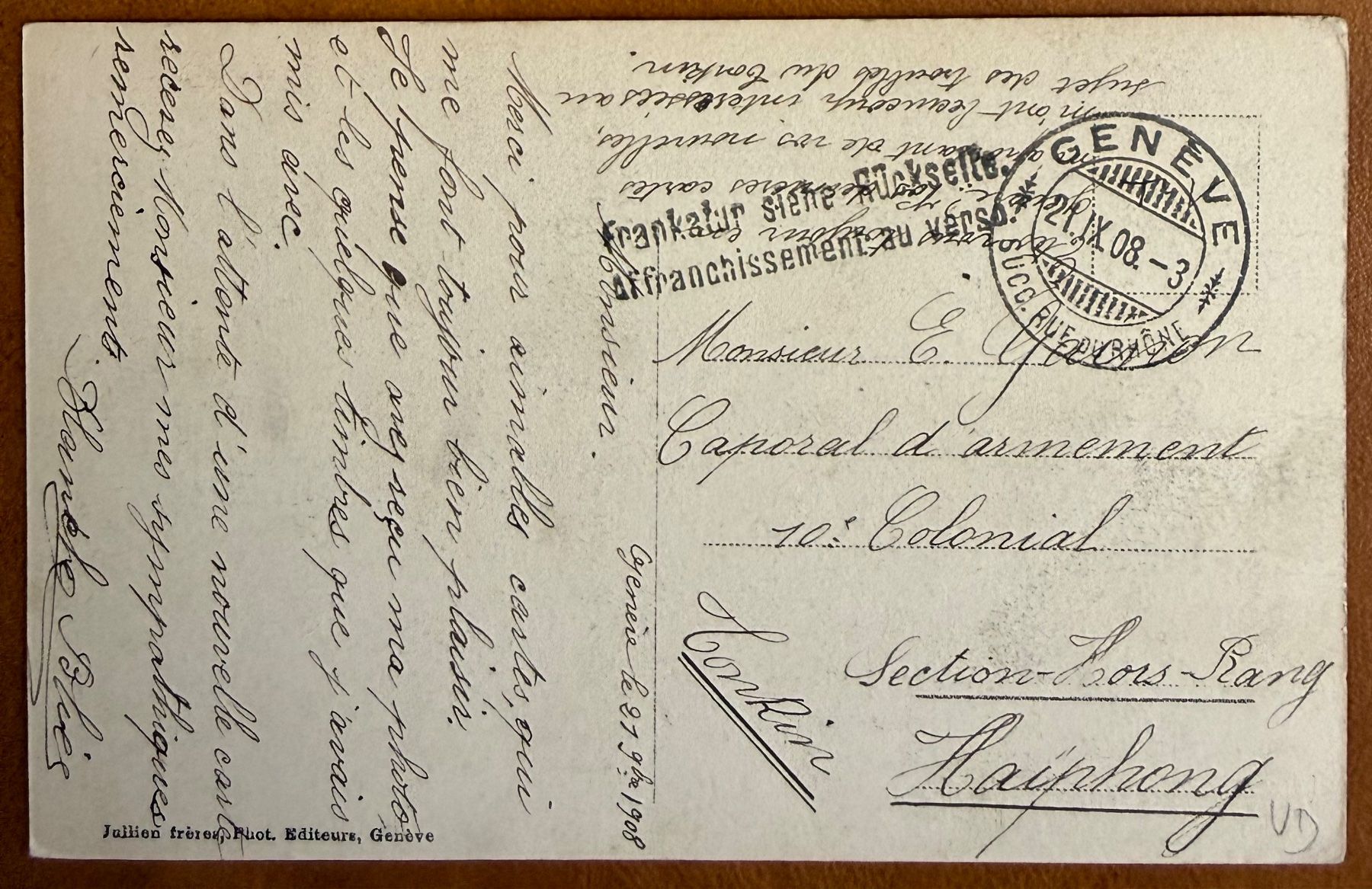 Cartoline postali: Montreux - Belle vue générale 1908 – Usato da Lutry venduto da Ediego 1
