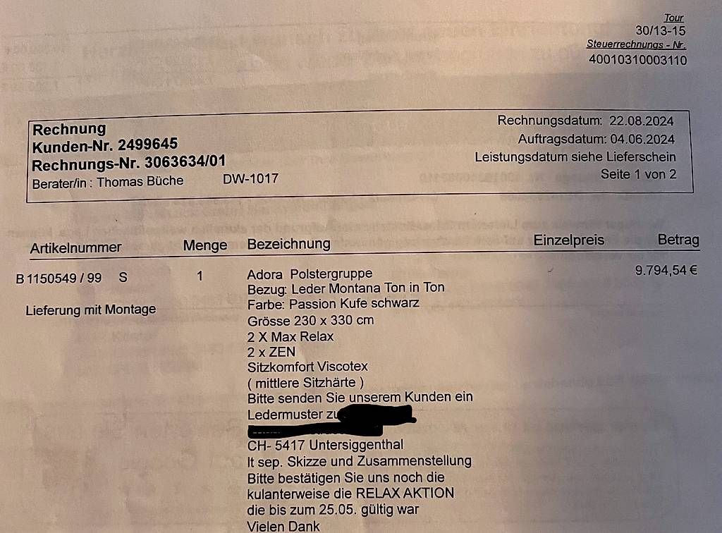 Sofas: Ecksofa mit zwei elektrisch verstellbar Relaxfunktionen. – Gebraucht aus Untersiggenthal von Womamina 4