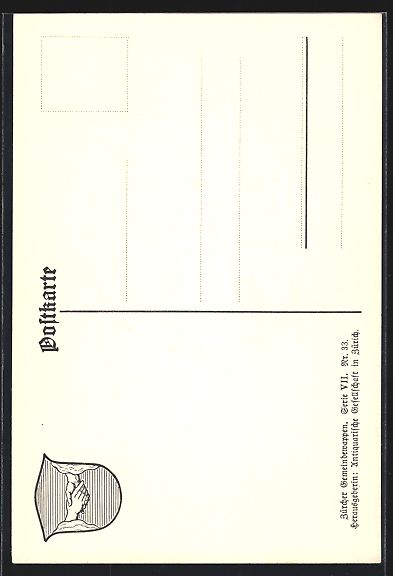 Cartoline postali: Egg /ZH, Wappen mit zwei verschränkten  – Usato da Berlin venduto da bartko-reher 1