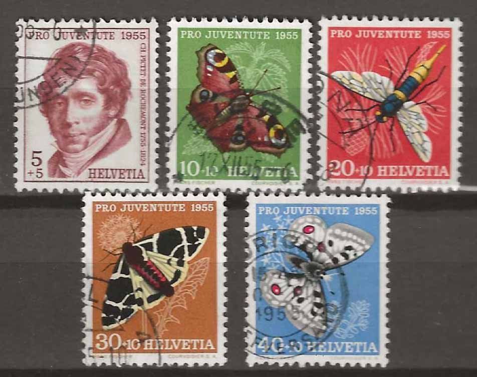Tutti i francobolli: PJ055 - Pro Juventute 1955 obl. – Usato da Trélex venduto da Phil_Albert