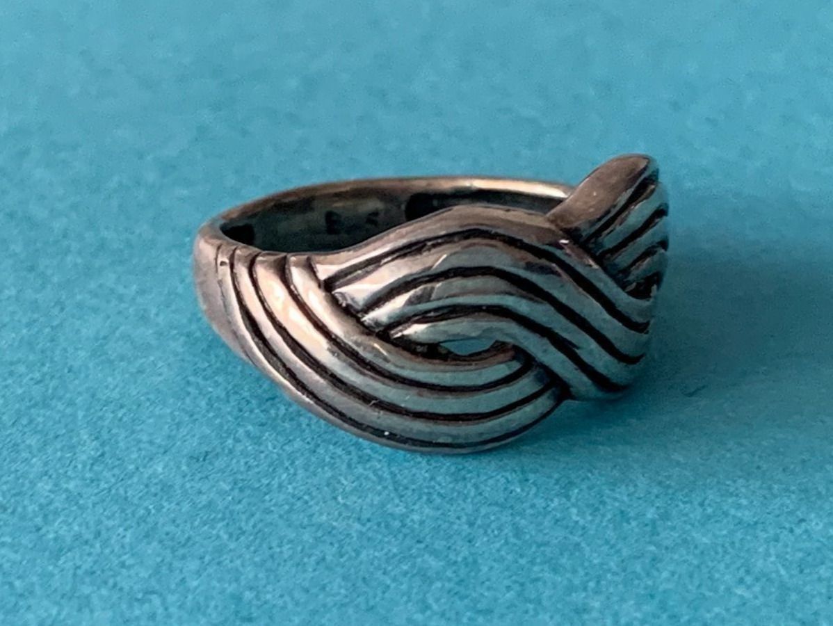 Anelli: Ring  silber gr.50 schwung welle – Usato da Dittingen venduto da Bellevista 1