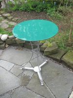 Jugendstil Gartentisch 50cm Antik OK lackiert - LIQ