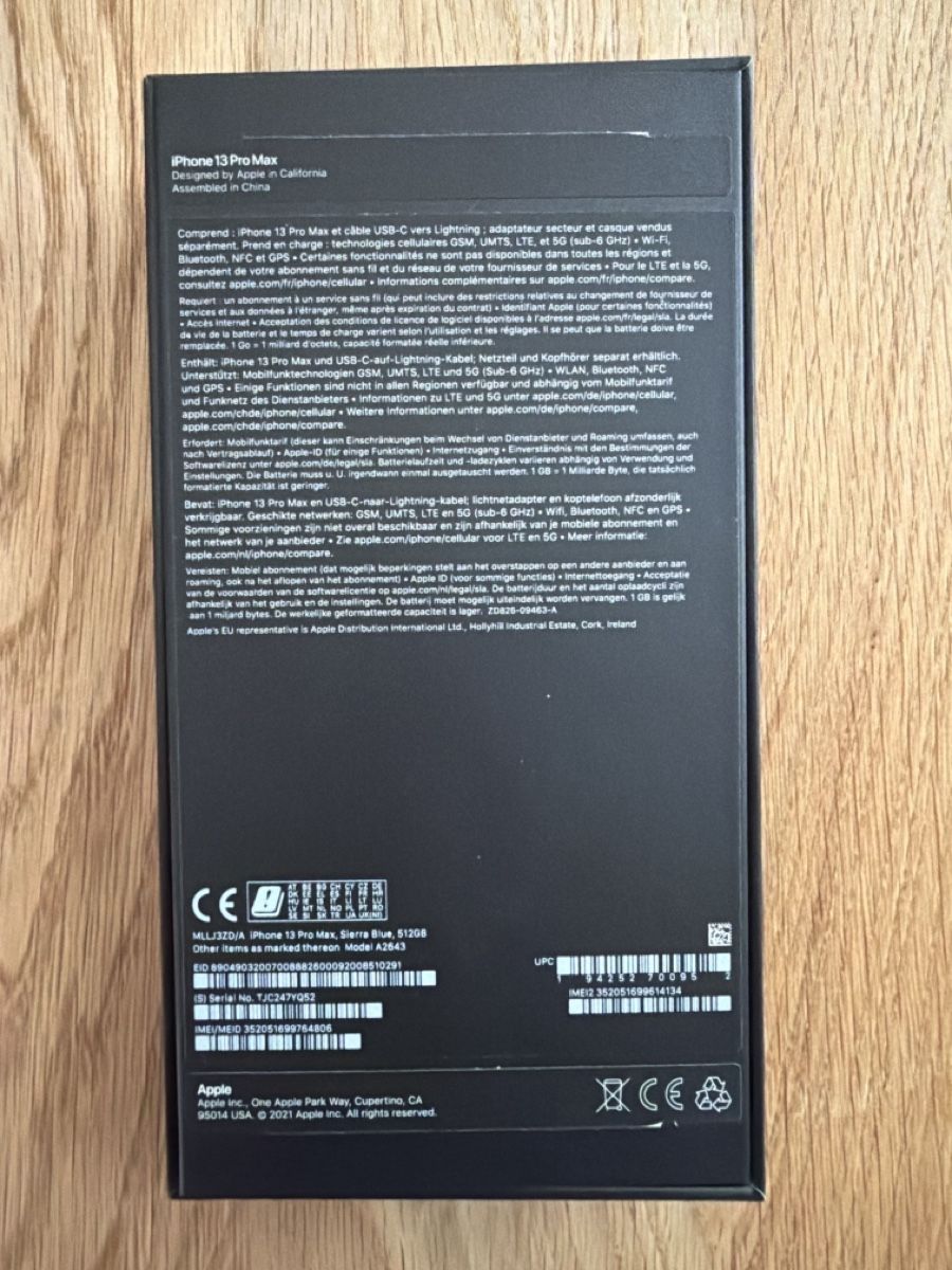 Apple Telefoni cellulari / Smartphones: iPhone 13 Pro Max – Usato da Winkel venduto da gracom 3