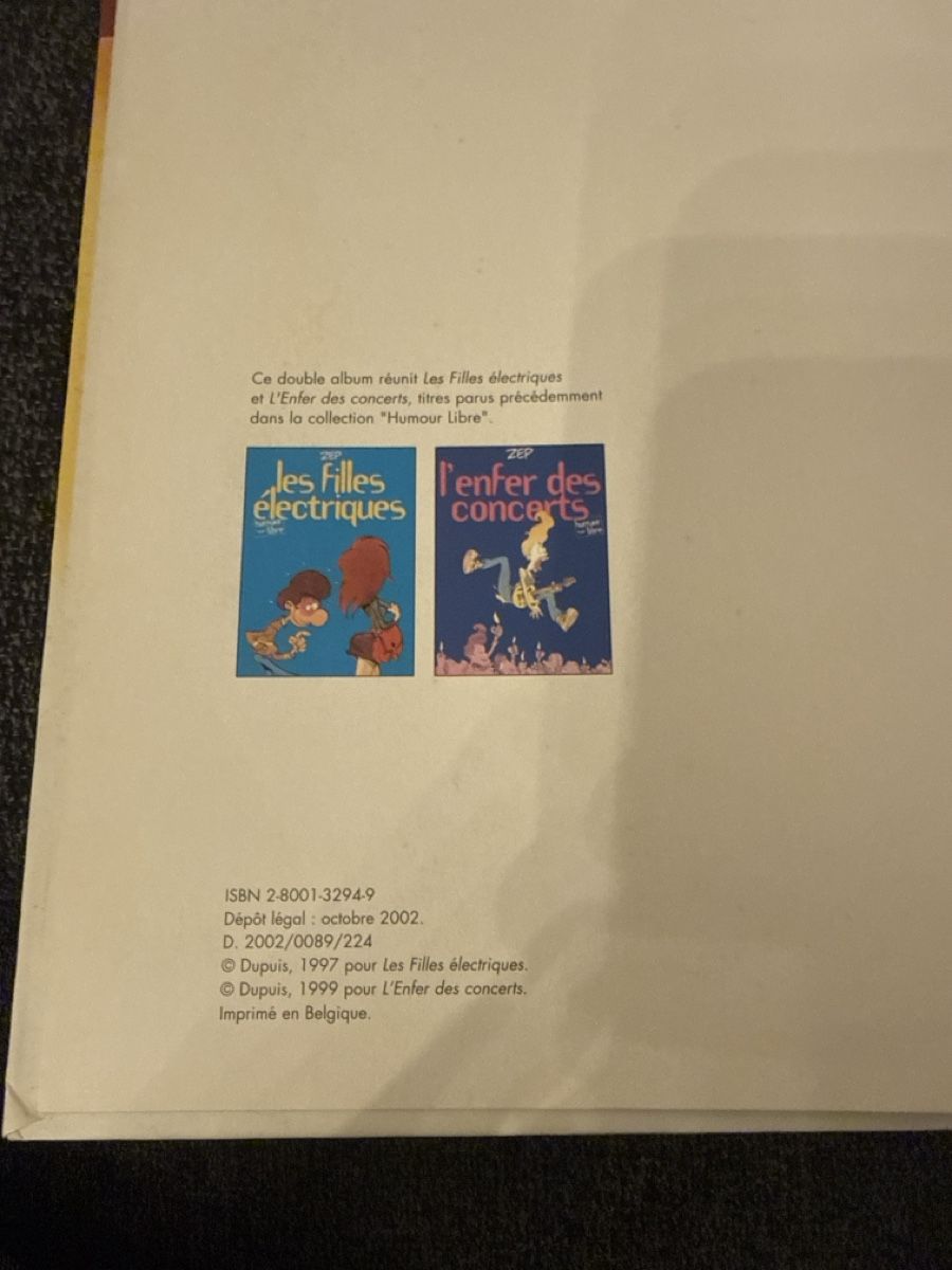 Fumetti: ALBUM DOUBLE ZEP - ÉDITION ORIGINALE 2002 – Nuovo (secondo la descrizione) da Genève venduto da Emorejac 1