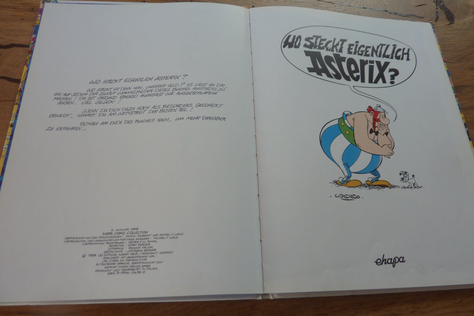 Fumetti: Wo steckt eigentlich Asterix?!?, Wimmelbuch, 1998 – Usato da Lausen venduto da akira003 1