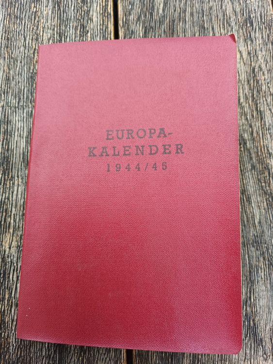 Europa Kalender 1944/45 - Taschenformat  Kaufen auf Ricardo