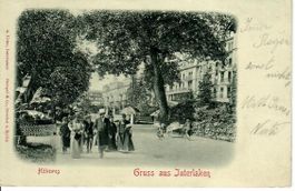 Gruss aus Interlaken - Ambulant - Stabstempel 1900