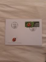 Enveloppe 2000 avec timbre coccinelle porte bonheur!
