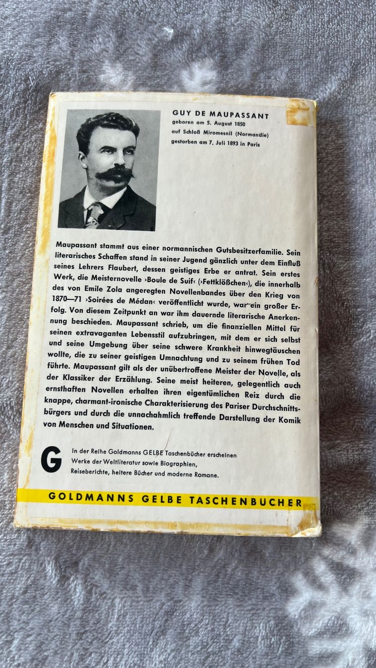 Libri: Maupassant - Fräulein Fifi, – Usato da Schübelbach venduto da Dolly990_2 1