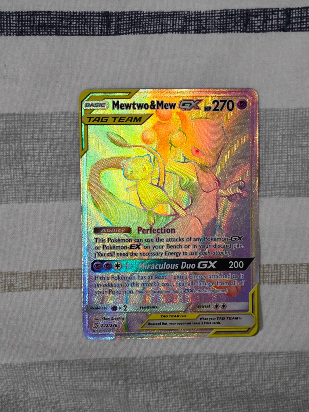 Pokémon Carte collezionabili: Mewtwo & Mew GX Tag Team 242 – Usato da Binningen venduto da oscark77 2