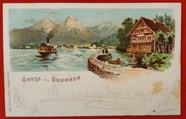 Gruss aus Brunnen 1898