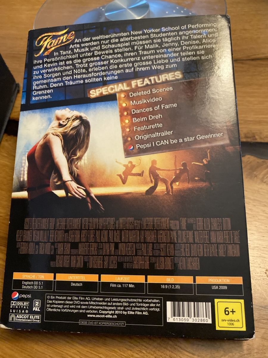 Tous les DVDs: DVD Fame – D'occasion à Thürnen par Lilie37 1