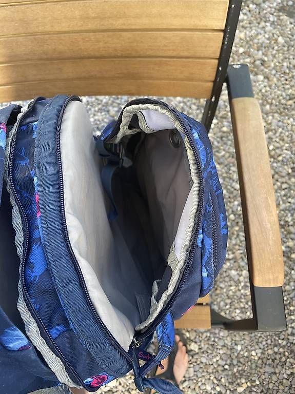 Borse & Zaini: Satch Pack Schulrucksack Blumen blau/pink – Usato da Künten venduto da Gubapri 3