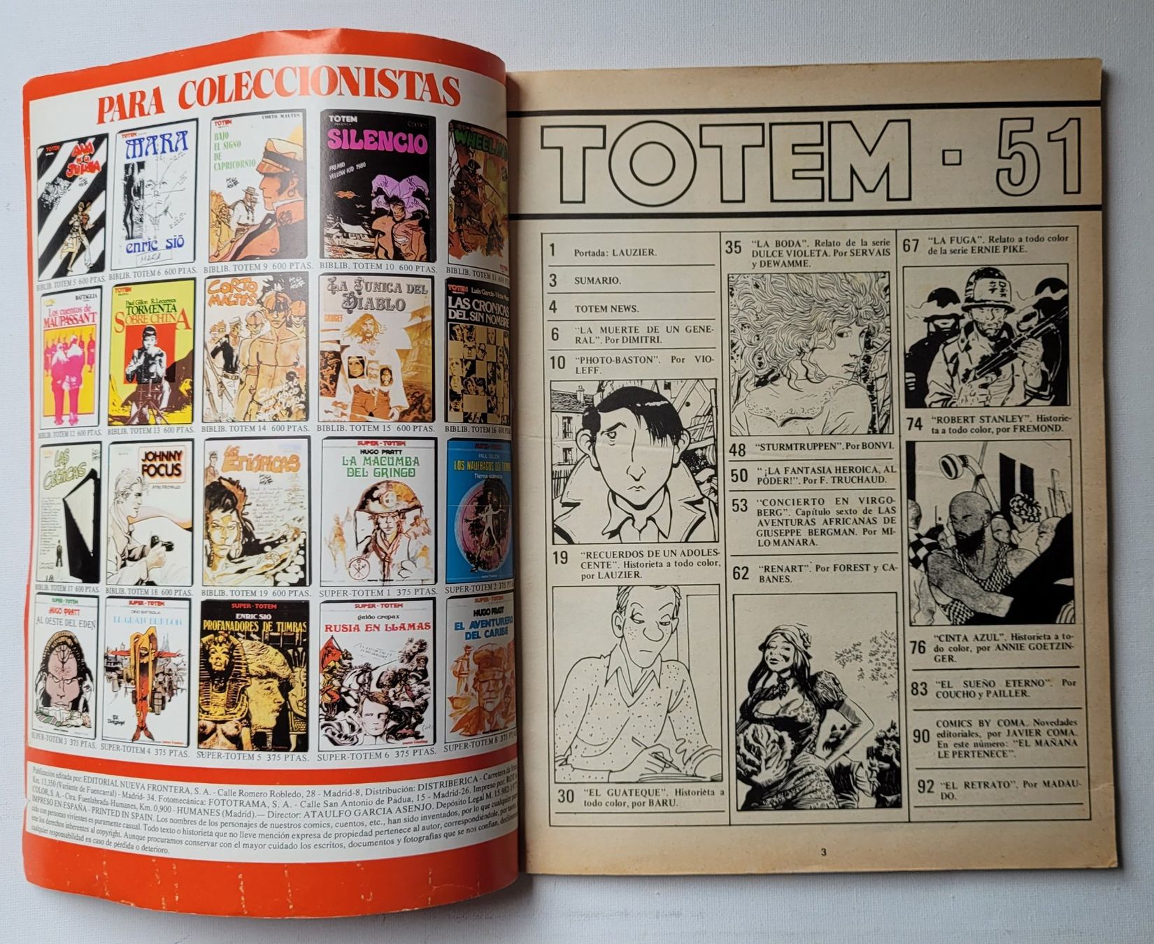 Fumetti: TOTEM 51 – SPANISCH / ESPAGNOL – Usato da Neftenbach venduto da Mador6 1