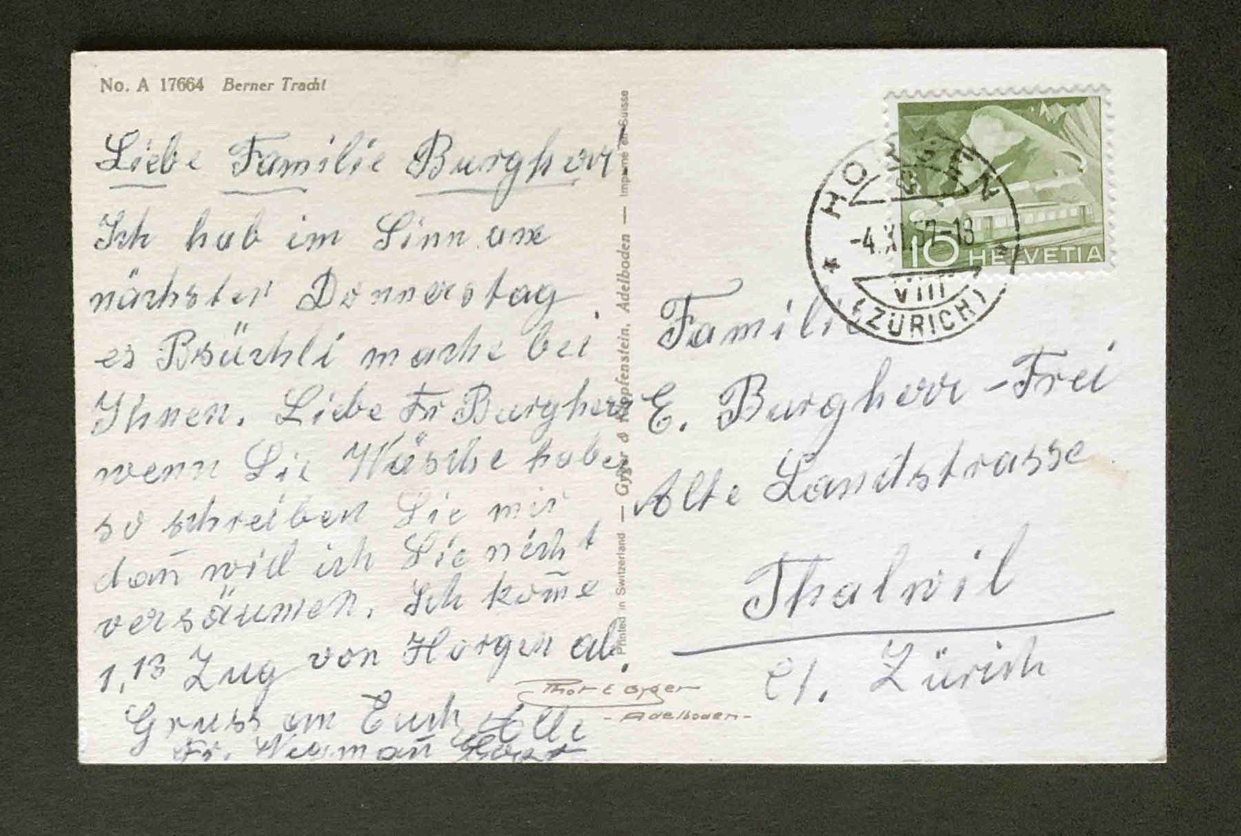 Cartoline postali: AK Berner Tracht – Usato da Goldau venduto da artelier1 1
