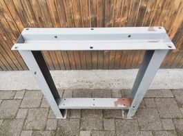 Werkbankfuss Stahlblech grau H 85cm L 67cm B 16cm
