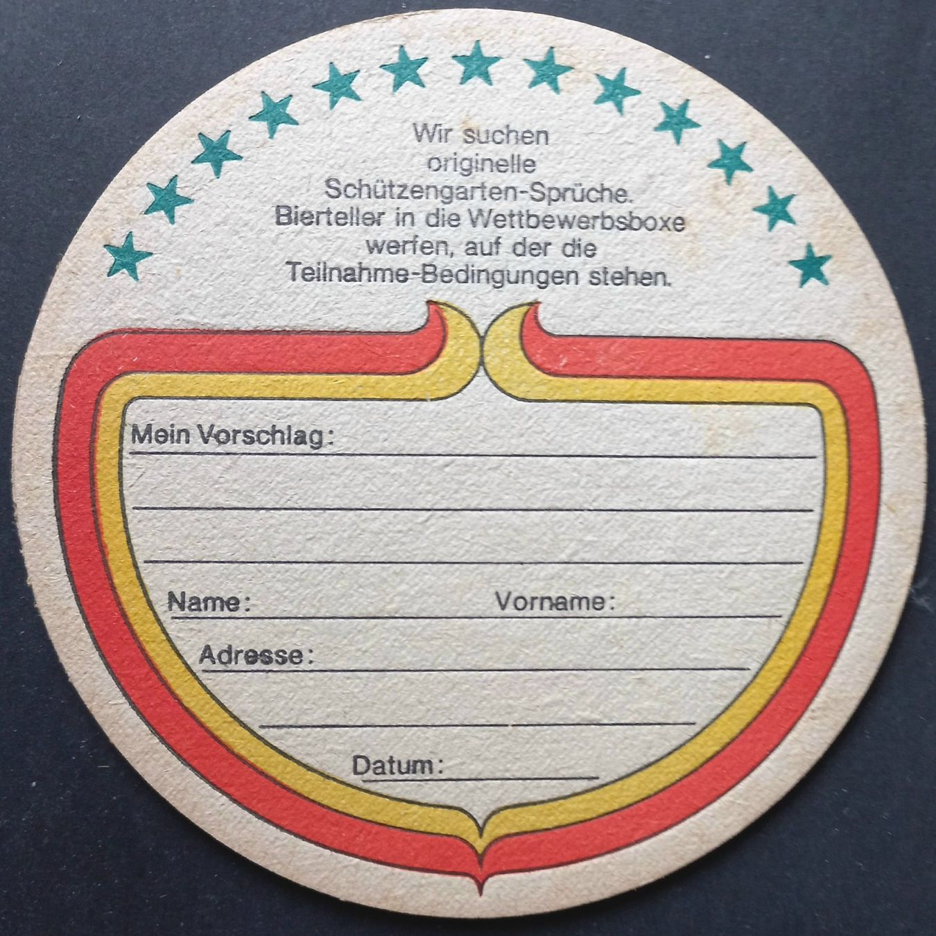 Sottobicchieri: Bierdeckel - Schützengarten - CH – Usato da Niederuzwil venduto da lubimaja 1
