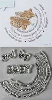 Silikonstempel Baby girl boy