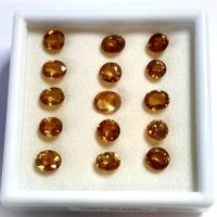 15x Zircons jaunes 30.16 ct - Valeur 1'790.- Fr
