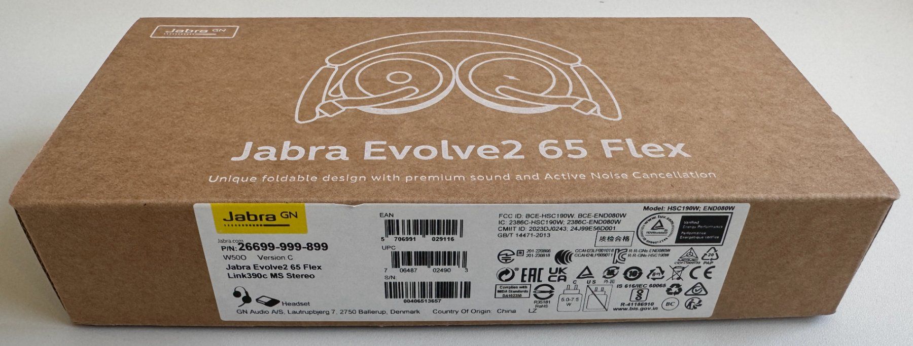 Jabra Kopfhörer: Jabra Evolve2 65 Flex MS Headset, Wireless, Bluetooth – Neu und originalverpackt aus Winterthur von YaV 1