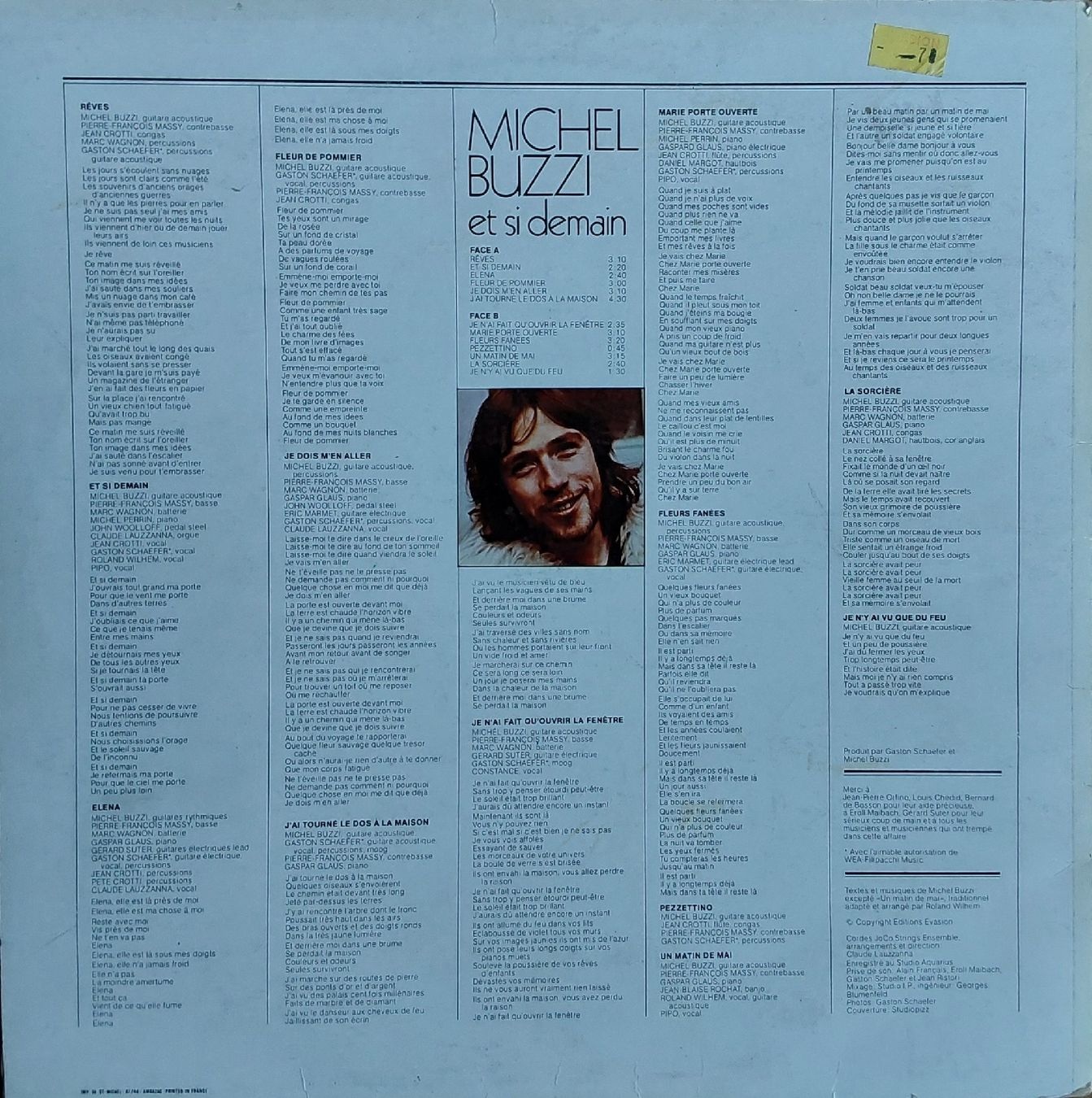 Schallplatten: LP Vinyl - Michel Buzzi - Suisse – Gebraucht aus Villeret von Fil11 1