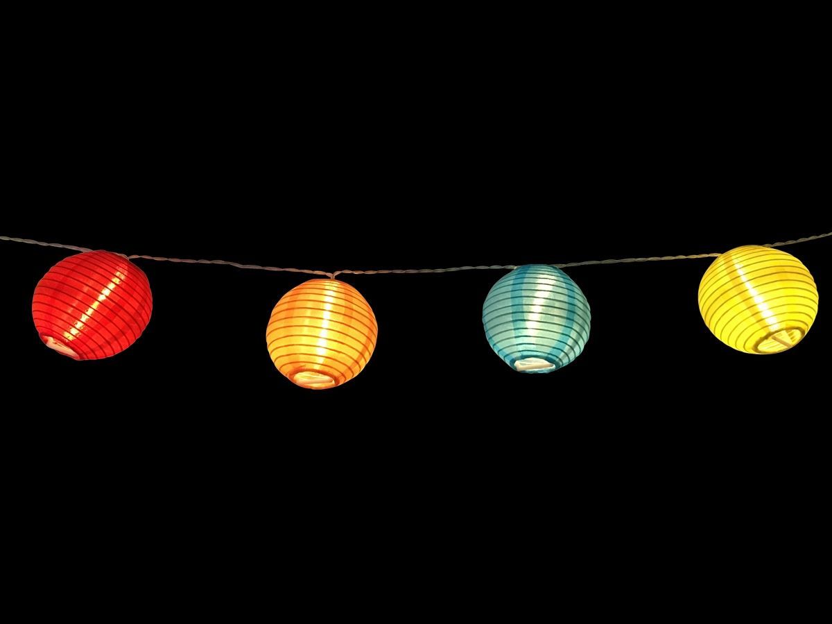 Ghirlande e barre luminose: Lichterkette 10 Led Lampions Bunt – Nuovo e nell'imballaggio originale da Wettingen venduto da Swala 1