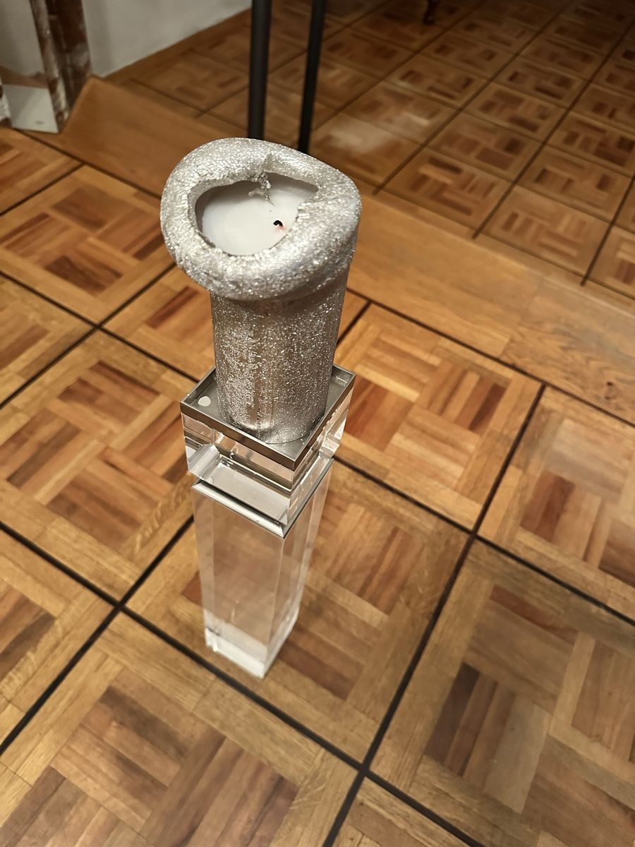Portacandele: Portacandela a Colonna Trasparente – Usato da Ascona venduto da her_7yh6 5
