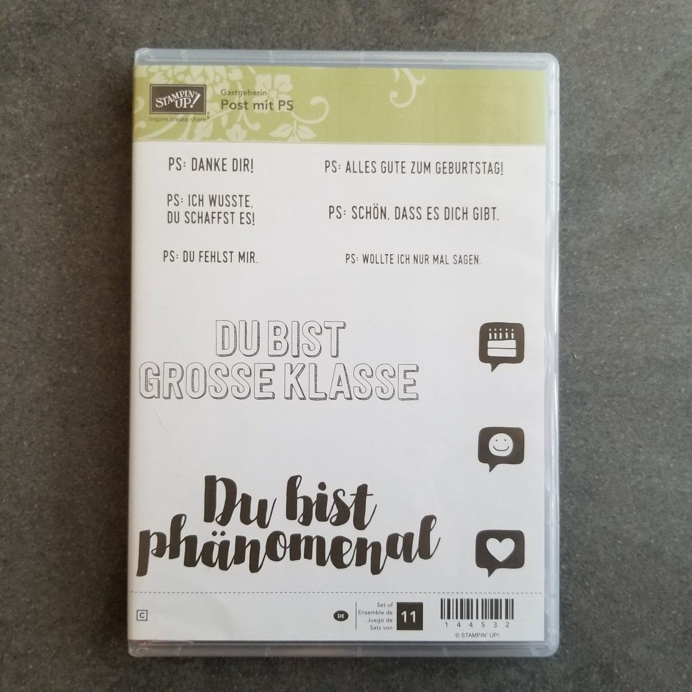 Stampin' up! Timbri: Stempelset " Post mit PS" von Stampin up – Usato da Frauenkappelen venduto da evangelina78