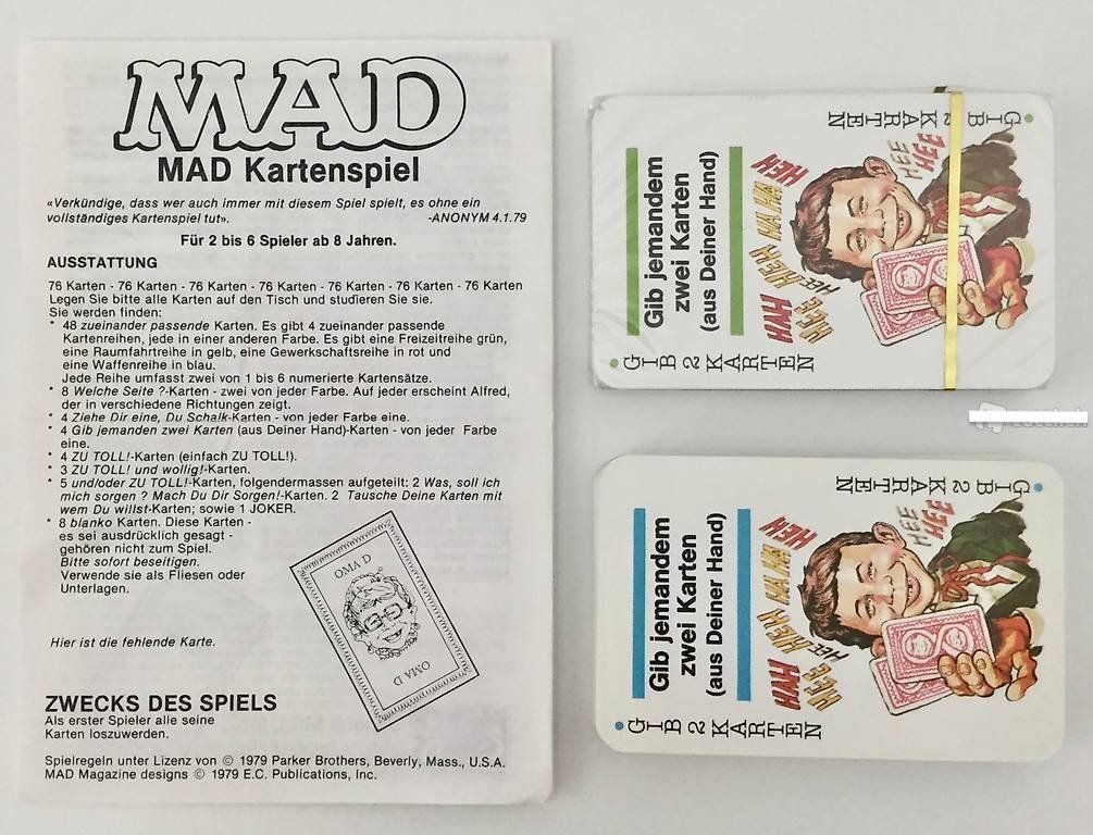 Parker Spiele: MAD Kartenspiel von Parker – Gebraucht aus Bremgarten b. Bern von .Anita.