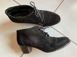 ara Wildleder Stiefeletten schwarz, Gr.41, wie neu