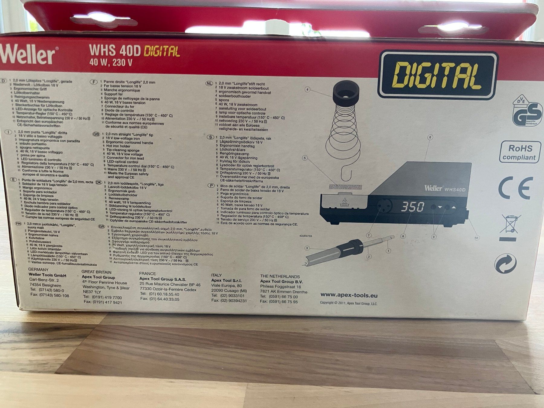Weller Alle Werkzeuge: Fer à souder Weller WHS 40D – Neu und originalverpackt aus Granges-Paccot von  2