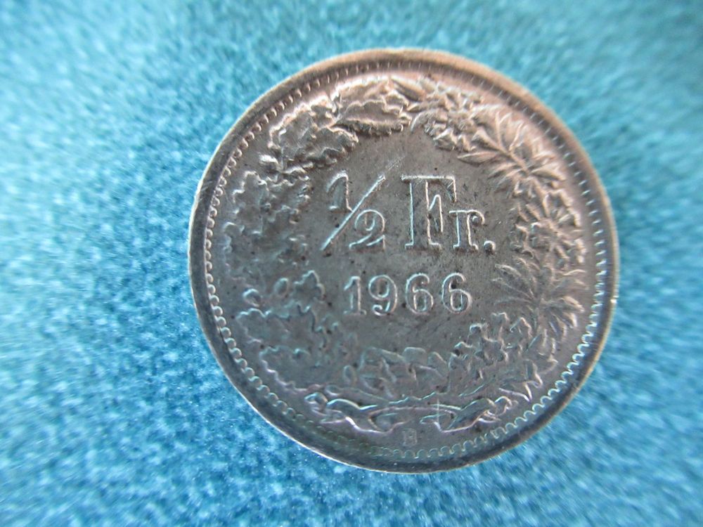 Silber 50 Rappen 1966 (Gebraucht) in Goldiwil (Thun) für CHF 6 – mit ...