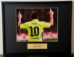 Messi-Autogramm mit Zertifikat