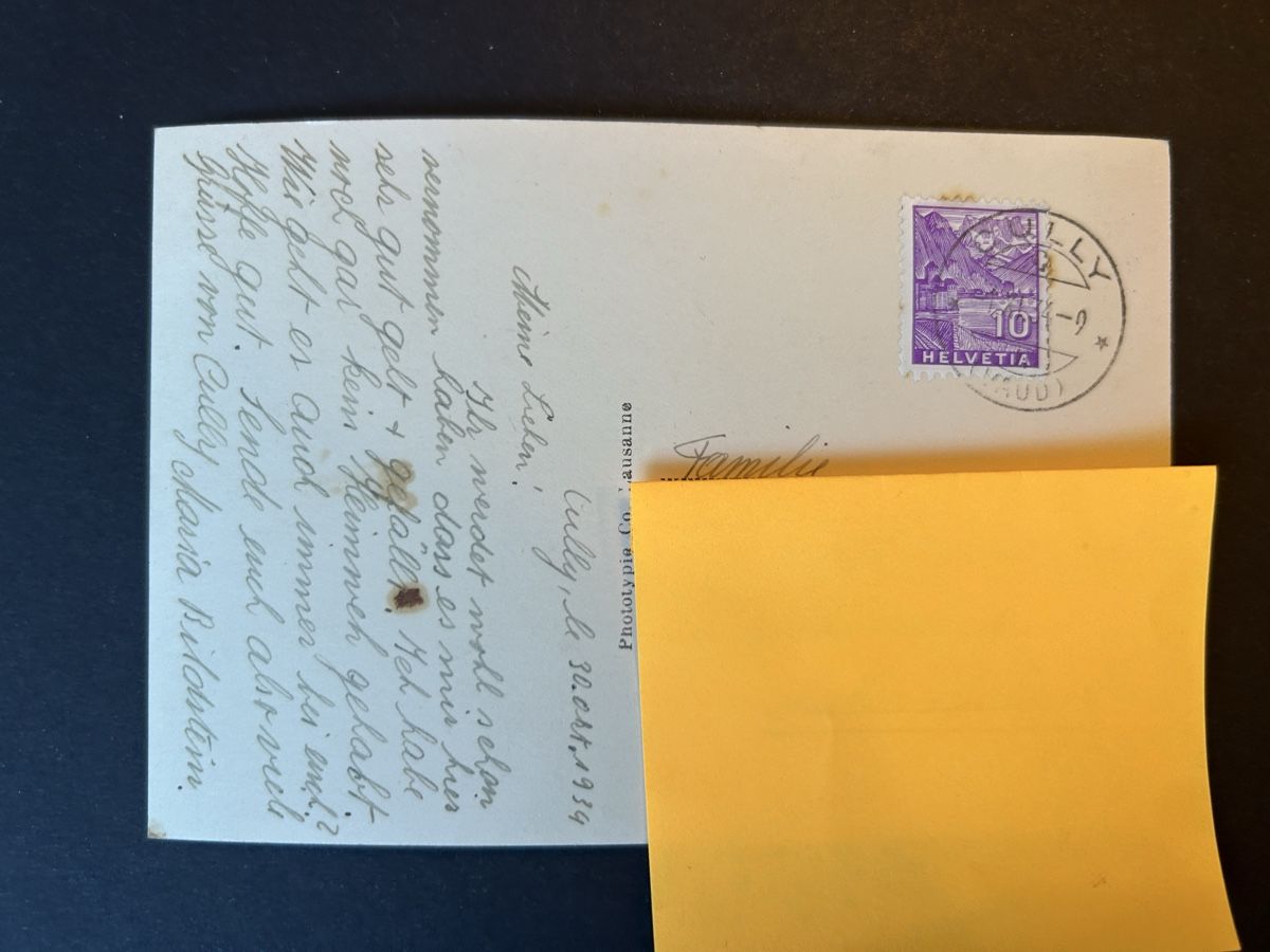 Cartoline postali: Cully VD 1934 – Usato da Fanas venduto da Alessio11 1